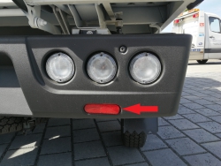 Reflector for rear bumper